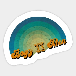 vintage retro Boyz II Men Sticker